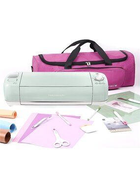 Lightweight Carrying Bag with Cricut Explore, Foldable Travel Tote Case (Pink)